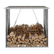 Shumee Záhradná kôlňa na drevo z galvanizovanej ocele 163x83x154cm - cena, porovnanie