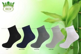 Hoza Dámské kotníkové antibakteriální bambusové ponožky 5 párov