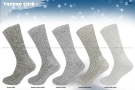 Hoza Pánské a dámské zimní ponožky Thermo Sibiř 5 párov