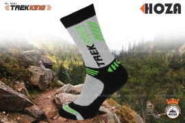 Hoza Thermo Trekking - outdoorové ponožky (černá-fosfor) 2 páry