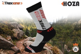 Hoza Thermo Trekking - outdoorové ponožky (černá-červená) 2 páry