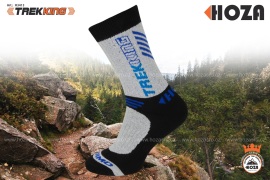 Hoza Thermo Trekking - outdoorové ponožky (černá-modrá) 2 páry