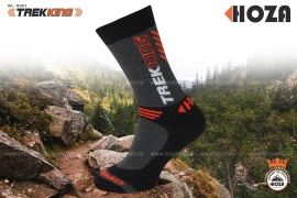 Hoza Thermo Trekking - outdoorové ponožky (antracit-červená) 2 páry