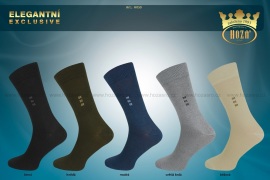 Hoza Pánské společenské ponožky z luxusní mercerované bavlny - znak 5 párov