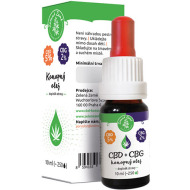 Zelená Země Konopný olej CBD 5% CBG 2% 10ml - cena, porovnanie