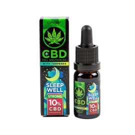 Euphoria CBD olej 10% s terpeny 1000mg Sleep Well 10ml