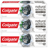 Colgate Naturals Charcoal 3x75ml - cena, porovnanie