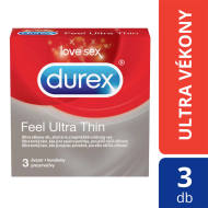 Durex Feel Ultra Thin 3ks - cena, porovnanie