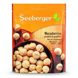 Seeberger Makadamové orechy pražené a solené 125g