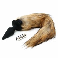 Rimba Silicone Butt Plug with Fox Tail - cena, porovnanie