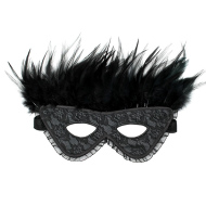 Rimba Satin Look Feather Mask - cena, porovnanie