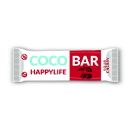 Happy Life COCO BAR - Kokosová tyčinka s višňami BIO 40g