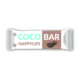 Happy Life COCO BAR - Kokosová tyčinka s kakaom BIO 40g
