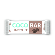 Happy Life COCO BAR - Kokosová tyčinka s kakaom BIO 40g