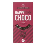 Happy Life CHOCO Čokoláda 65% horká s višňami 70g - cena, porovnanie