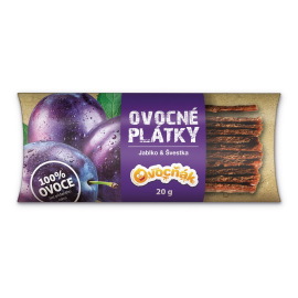 Ovocňák Ovocné plátky jablko a slivka 20g