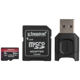 Kingston Micro SDXC Canvas React Plus UHS-II V90 64GB