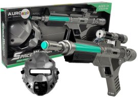 Lean Toys Laserová kozmická pištoľ s maskou