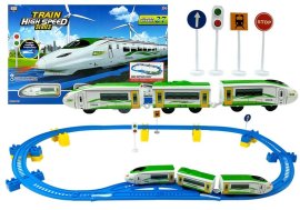 Lean Toys Vlaková súprava na batérie 27 prvkov
