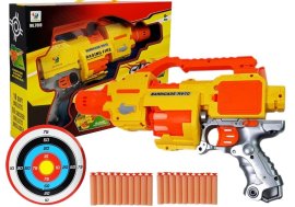 Lean Toys Zbraň s penovými nábojmi a terčom
