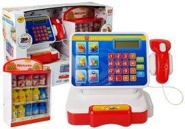 Lean Toys Registračná pokladňa s kalkulačkou a nápojmi