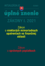 Zákony 2021 I aktualizácia I 2 – Daňové a účtovné zákony