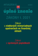 Zákony 2021 I aktualizácia I 2 – Daňové a účtovné zákony - cena, porovnanie