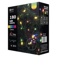 Emos Reťaz s časovačom 180 LED 18m multicolor - cena, porovnanie
