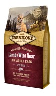 Carnilove Lamb & Wild Boar for Adult Cats Sterilised 2kg