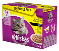 Whiskas Hydinový výber v šťave 12x100g - cena, porovnanie