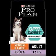 Purina Pro Plan Medium & Large Adult Optidigest Grain Free 12kg - cena, porovnanie