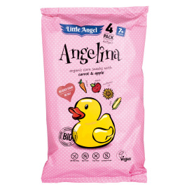 Mclloyds Little Angel Angelina MULTI - kukuričný snack jablko a mrkva BIO 60g