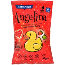 Mclloyds Little Angel Angelina MULTI - kukuričný snack jablko a jahoda 60g