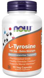 Now Foods L-tyrozín 750 mg 90tbl