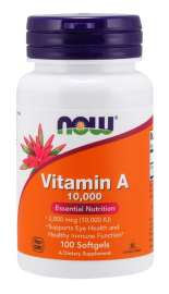 Now Foods Vitamín A 10.000IU 100tbl
