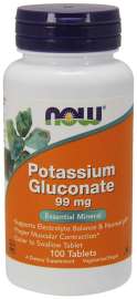 Now Foods Potassium Gluconate 100tbl