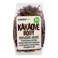 Country Life Drvené nepražené kakaové bôby Bio 100g