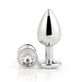 Dream Toys Gleaming Love Plug Silver Small