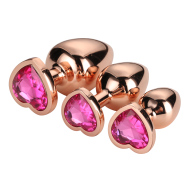 Dream Toys Gleaming Love Plug Rose Gold Set - cena, porovnanie