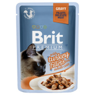 Brit Premium Cat Delicate Fillets in Gravy with Turkey 85g - cena, porovnanie