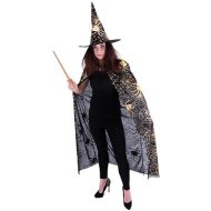 Rappa Čarodejnícky plášť s pavučinou a klobúkom - cena, porovnanie