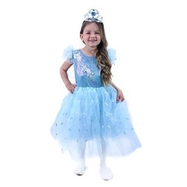Rappa Detský kostým princezná modrá