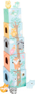 Small Foot Skladacia veža pastelová so zvieratkami - cena, porovnanie