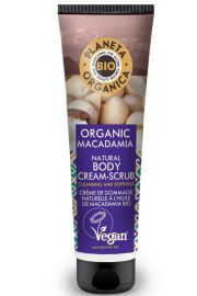 Natura Siberica Organic Macadamia Natural Body Cream-Scrub 140ml