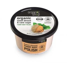 Organic Shop Organic Sweet Almond & Cane Sugar Foamy Body Polish 250ml