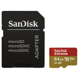 Sandisk MicroSDXC Extreme A2 UHS-I U3 64GB
