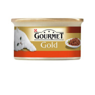Gourmet Gold s hovädzím a kuraťom 85g - cena, porovnanie
