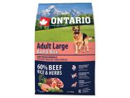 Ontario Adult Large Beef & Rice 2,25kg - cena, porovnanie