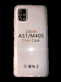 Mobileu Transparentný obal Silikónový na Samsung - M40s