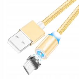 Mobileu Magnetický nabíjací kábel 3v1 mikro-USB, Lightning, USB-C 2,4A